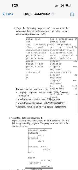 are supposed to do all the tasks specified in the section Tasks.