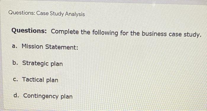 10 marks Case Study Analysis [10 Marks] Growing a Family Business: Haney's