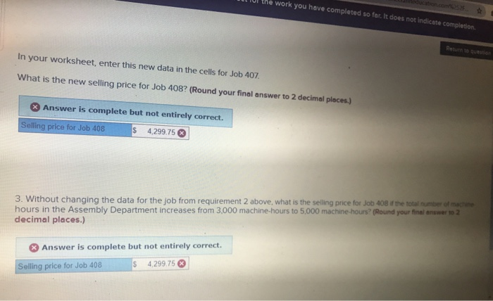 2) 2. Change the total fixed manufacturing overhead cost for the Milling