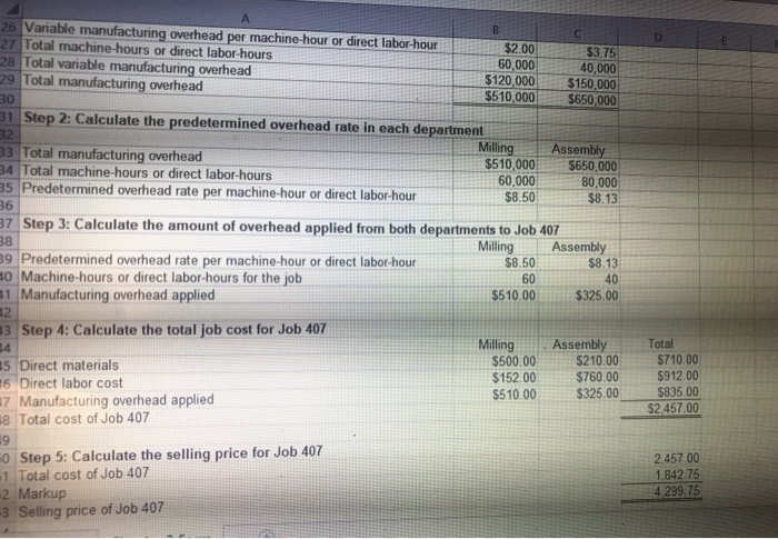 Job 408, with the following characteristics: B 1 2 Chapter 2: Applying