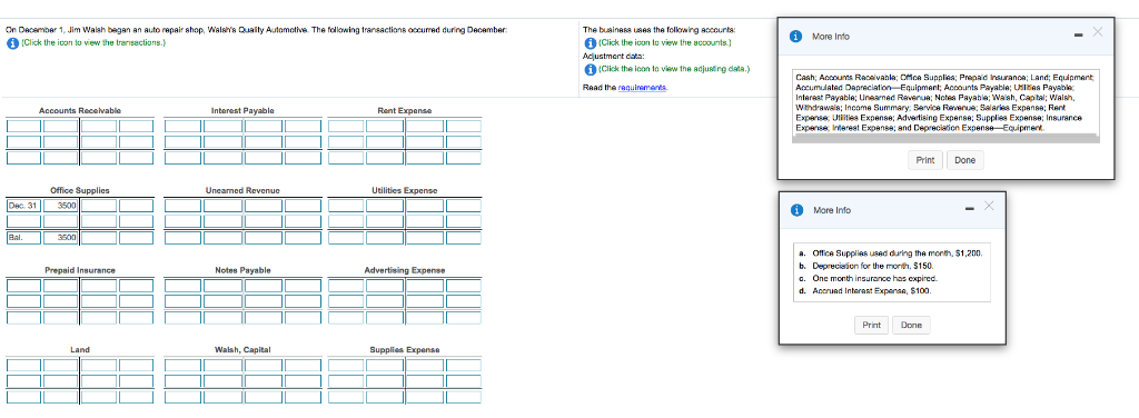 entries, and pcat to the T-apcounts Exnnre: Utitins Exnense: Artwetising Expense: Supples