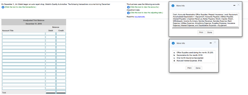 the December tranaactions, (Record debta firat, then credts, Select the explanation on