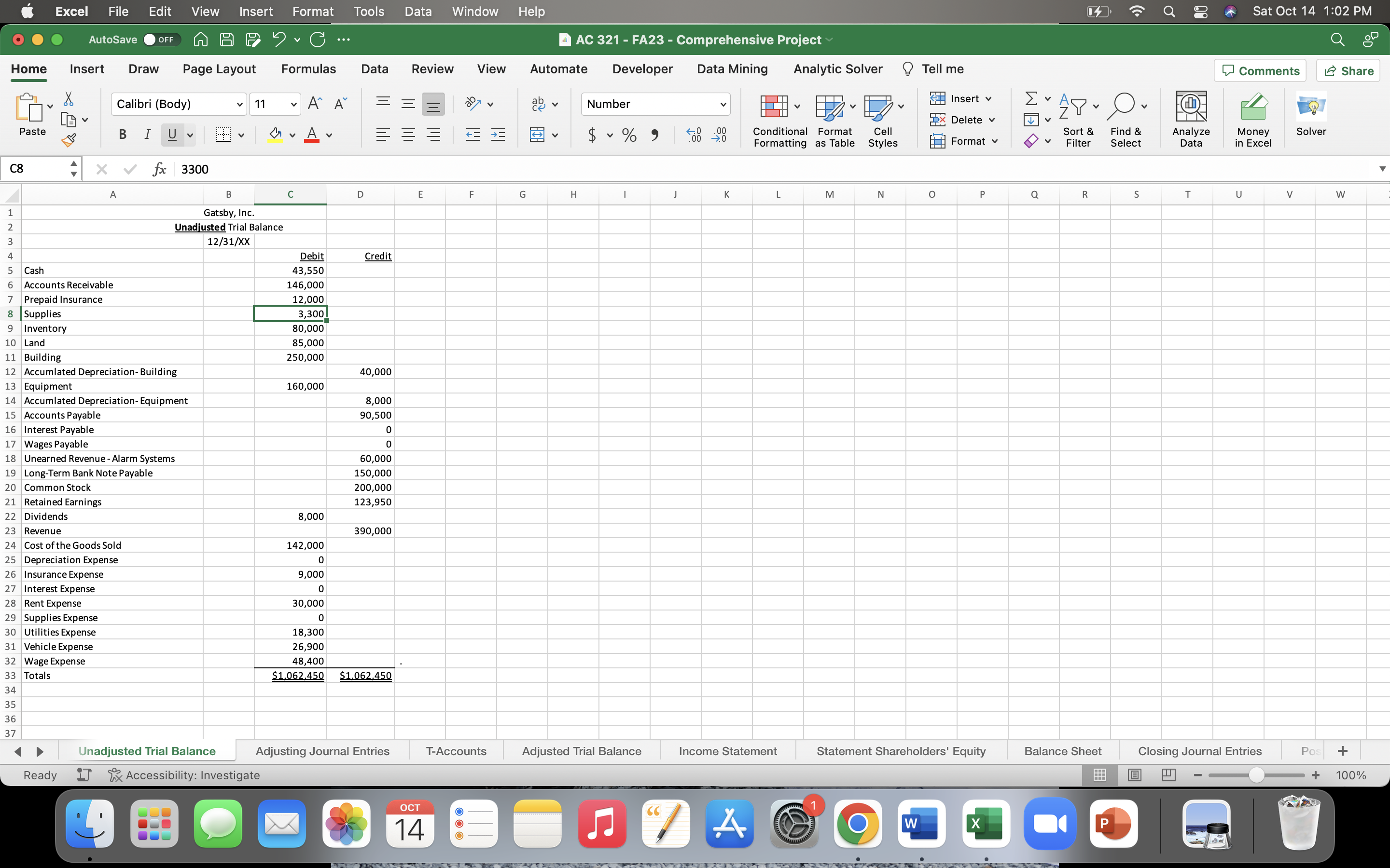 Please help with filling out a T-Account. 