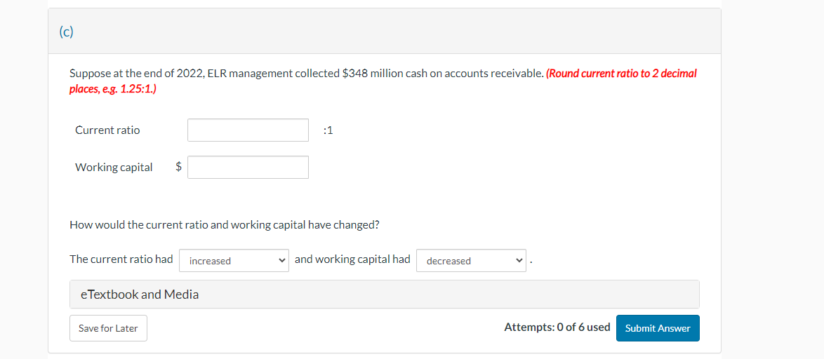 end of 2022 , ELR management used $464 million cash to pay