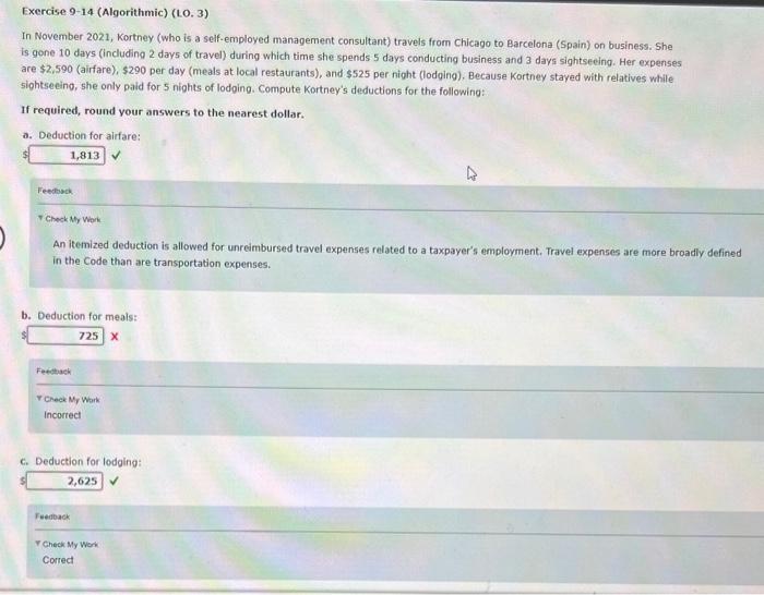 can someone please help me answer this question Exercise 9-14 (Algorithmic) (LO.3)