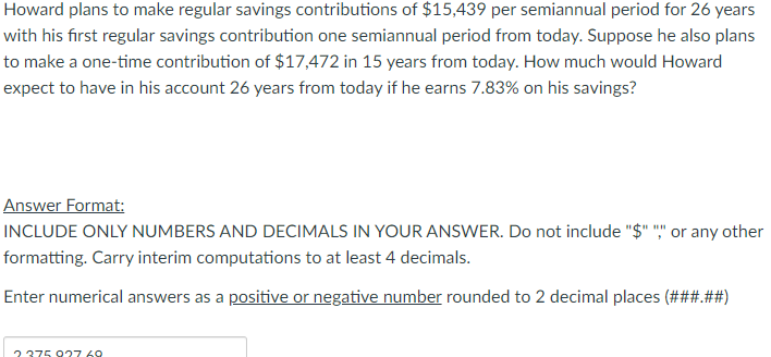  PLEASE SHOW YOUR WORK I think I have it right but