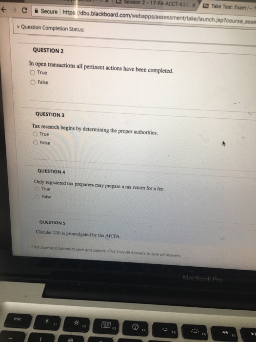 Hello can you help please Session 2-17-FA-ACCT-633 XTake Test:Exam 1-1 Secure