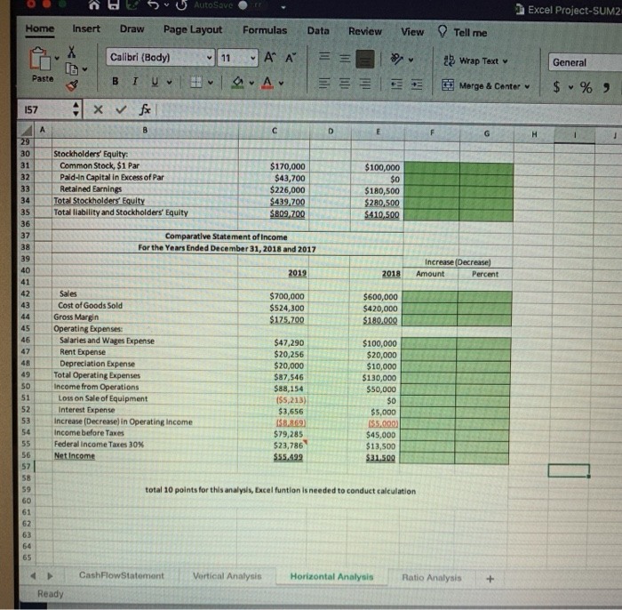 2018 F G Increase (Decrease) Amount Percent Assets Cash Accounts Receivable, Net