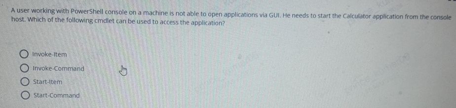  A user working with PowerShell console on a machine is not