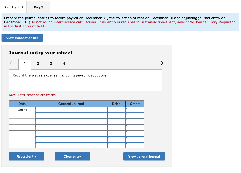 ends December 31 a. On December 31, calculated the payroll, which indicates
