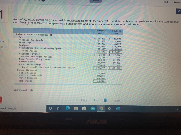  Help Save & CH 1 Audio City, Inc., is developing its