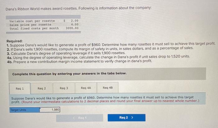 Only need help figuring out part 4A and 4B. I have solved