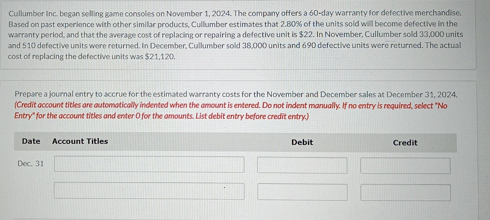  send the full answer Cullumber Inc. began selling game consoles on