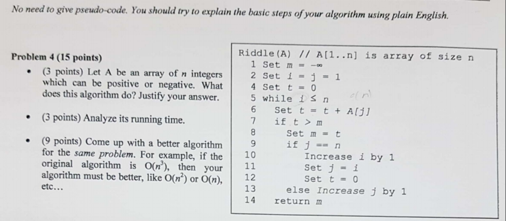  i try to explain the basic steps of your algorithm using