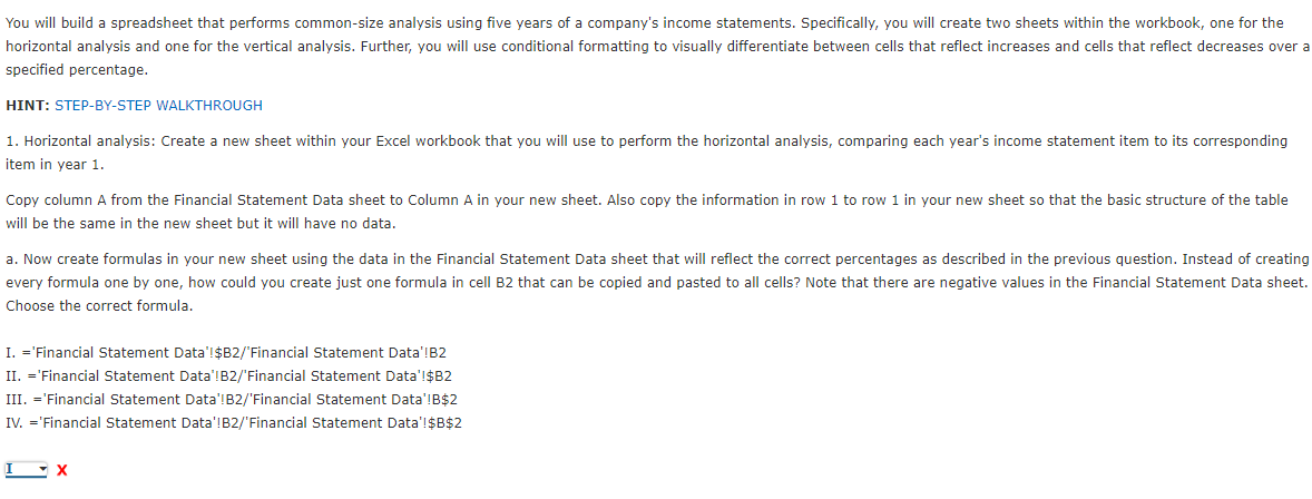 absolute cell references to perform calculations efficiently and correctly. 3. apply conditional