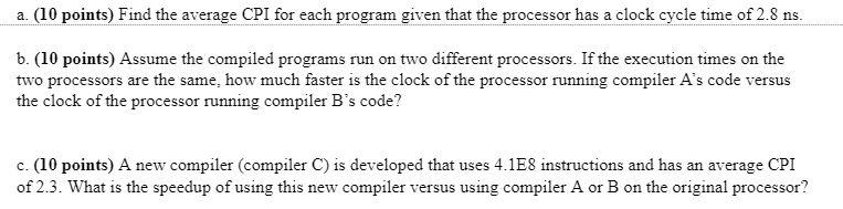 HELP Compilers can have a profound impact on the performance of an