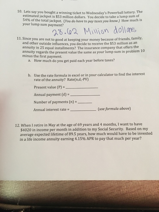  I need help with number 11 AND 12 please! Lets say