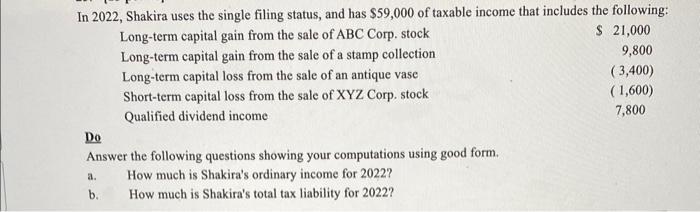  D0 Answer the following questions showing your computations using good form.