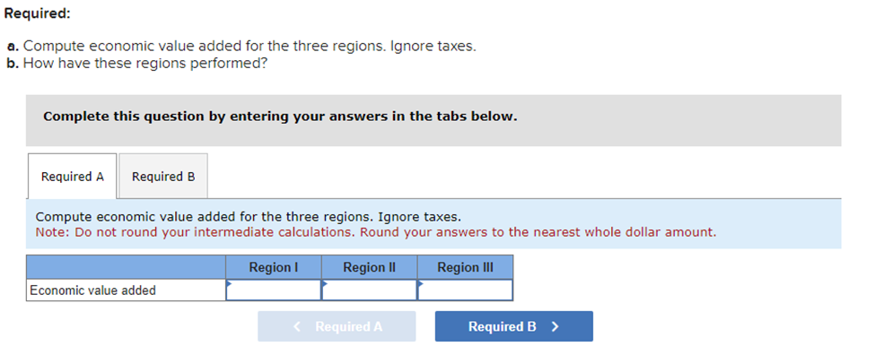 (LO 14-4) Lauderdale Corporation is organized in three geographical divisions (regions) with