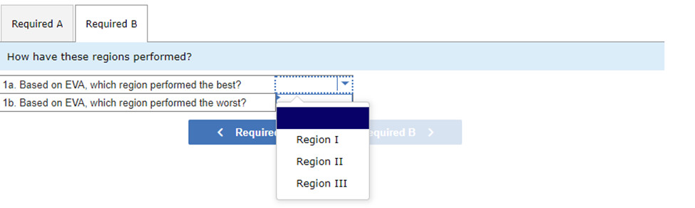 managers responsible for revenues, costs, and assets in their respective regions. The