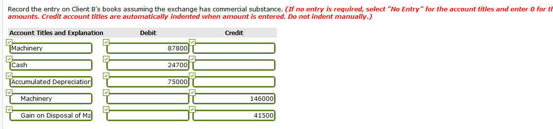 the exchange lacks commercial substance. Your clients would prefer that the exchange