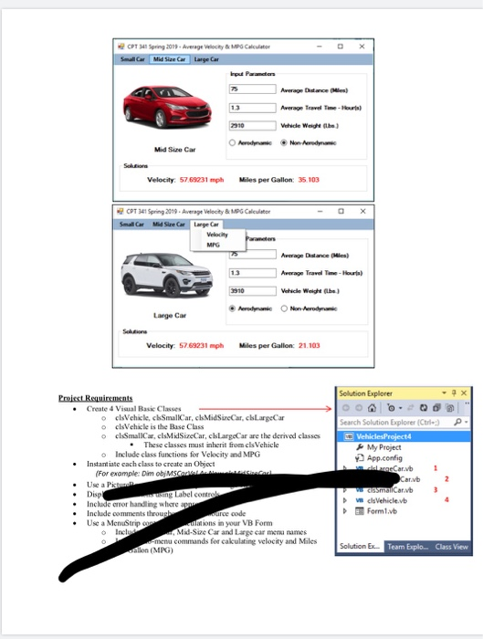 Inheritance, MenuStrip, PictureBox, and RadioButton Controls Develop4 VB Classes (Base Class and