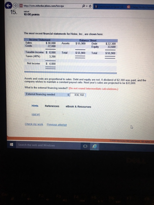 19) 14. 10.00 points Company has a debt-equity ratio of 70 Retum