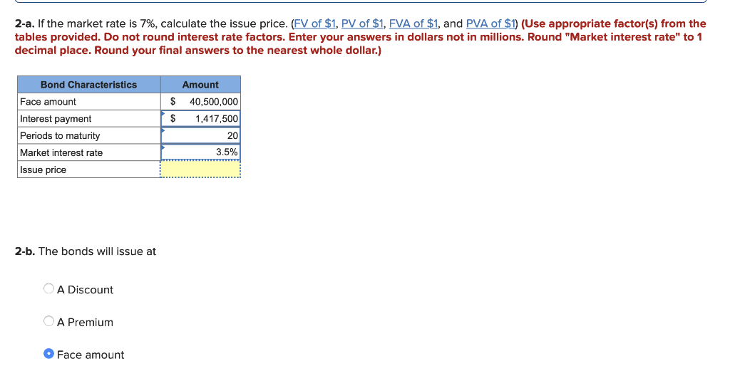 prices! On January 1, 2021, Frontier World issues $40.5 million of 7%
