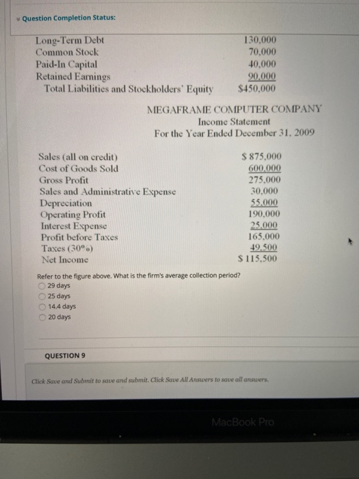 December 31, 2009 ASSETS Cash Accounts Receivable Inventory Net Plant and Equipment