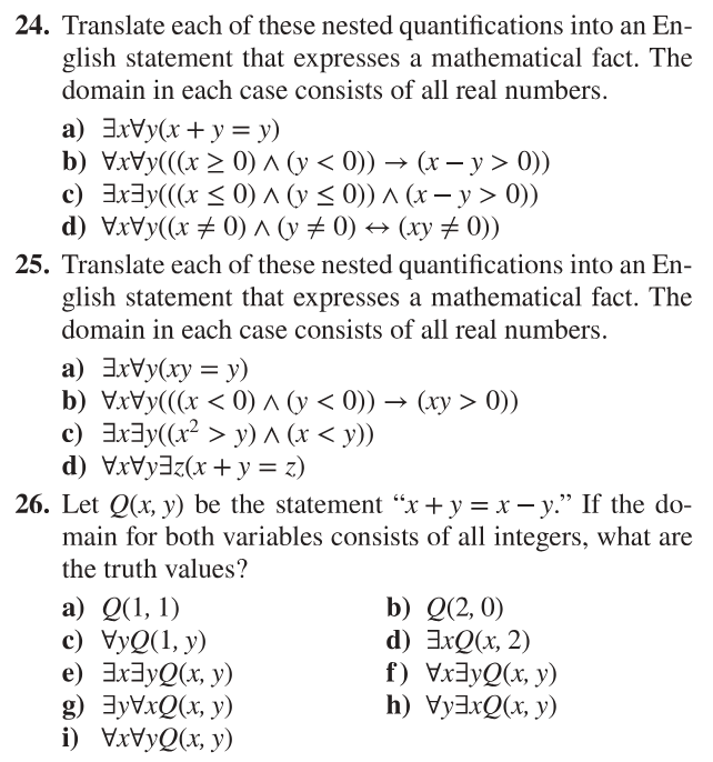  please solve 24 and 26 with it's components 