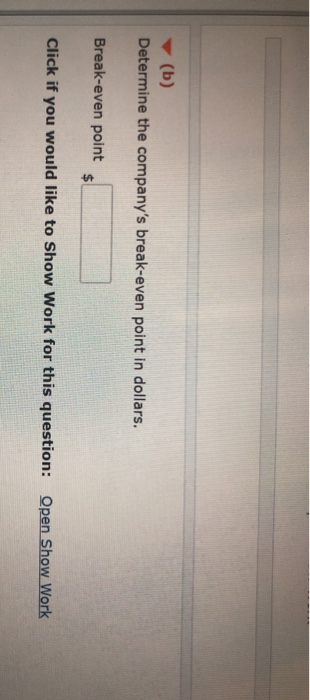 services for homeowners. Its operating costs are as follows. $1,400 per month