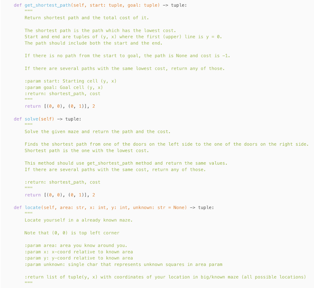 with map string and configuration. Map string can consist of several lines,