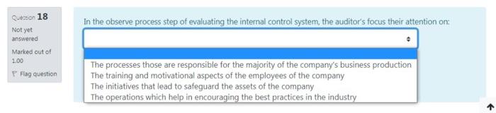 Please answer All Q 18,19,20,21 fastly Question 18 In the observe process