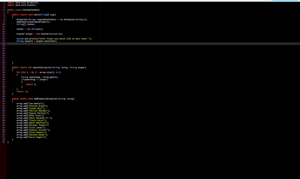 I need help programming the main args. I am not sure what