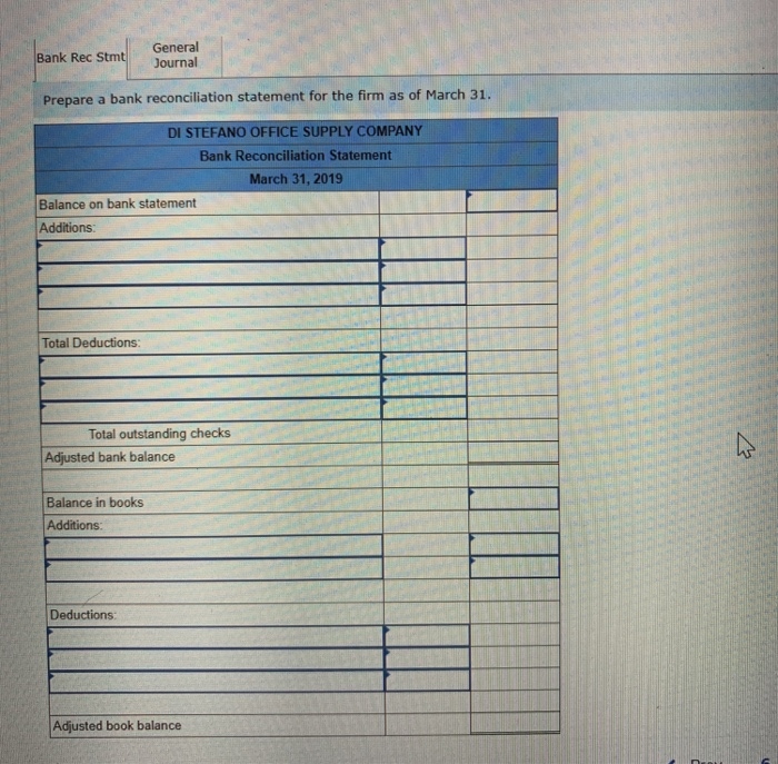 Office Supply Company received a bank statement showing a balance of $67,705