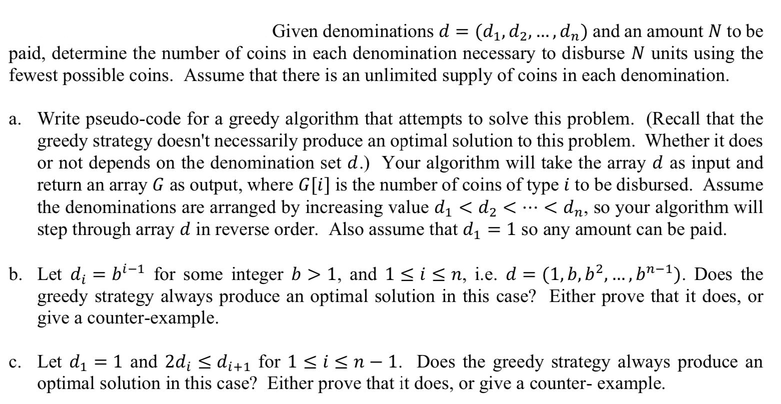 1. n = length[d] 2. for i = 1 ton 3. C[i,j]