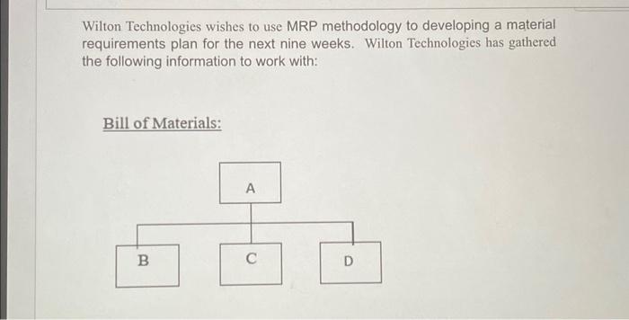  that was all questionsame like this Wilton Technologies wishes to use