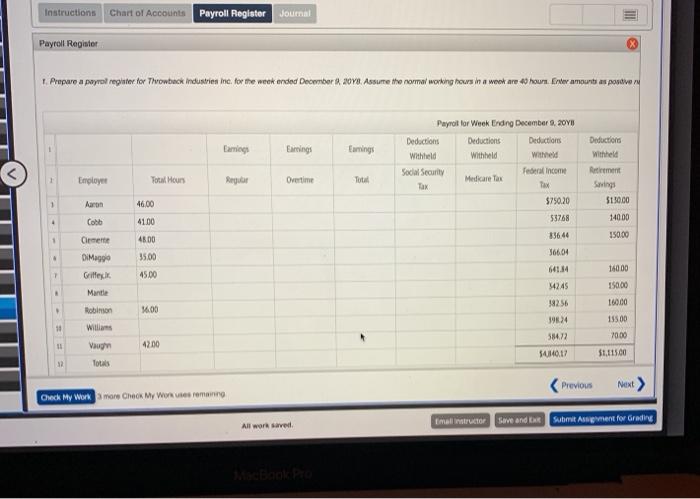 2018 Hours Worked 46 Employee Aaron Cobb Clemente Hourly Rate Weekly Salary