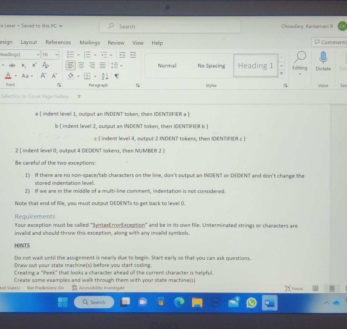 are a lot of words in Shank that we must deal with.