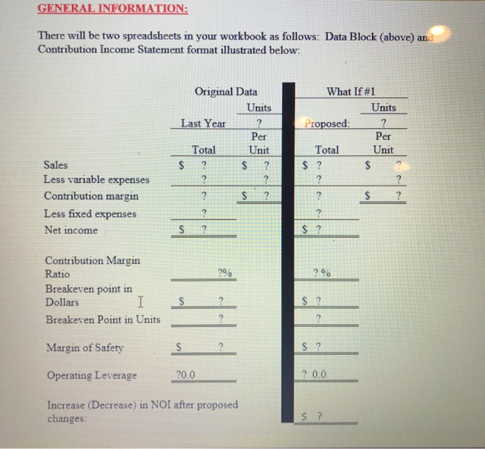 in the posted problem for this Excel assignment. For the Year Ended