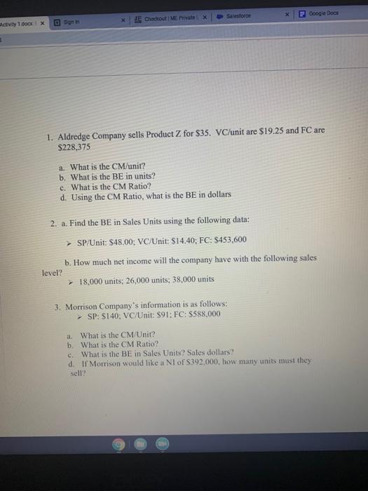  Salesforce Google Docs E Checout Me Private X Activity 1.0 X