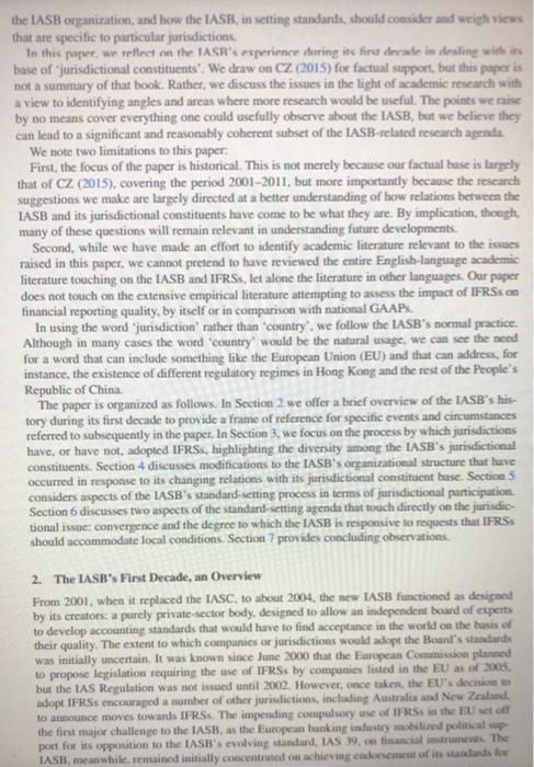 Conclusion. The Challenge of Setting Standards for a Worldwide Constituency: Research Implications