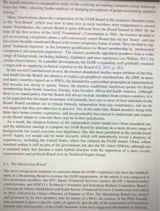 (IFRSs). We argue that a research agenda may be formed around the