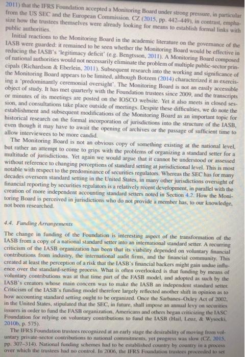 notion that the IASB differs from national standard setters because its constituent
