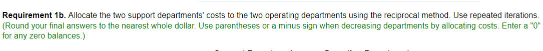 the linear equations for each support department. AS=IS=++0.100.20ISAS Now allocate the support