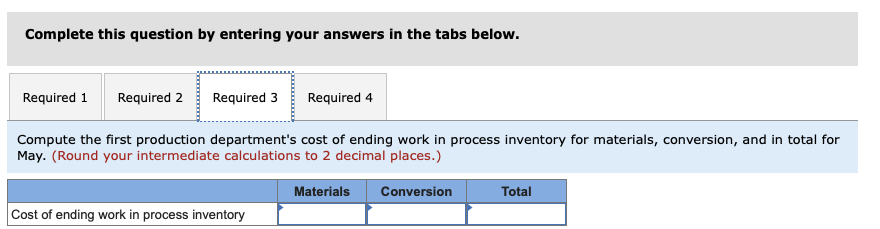 in production departments. All of the material that is used in the