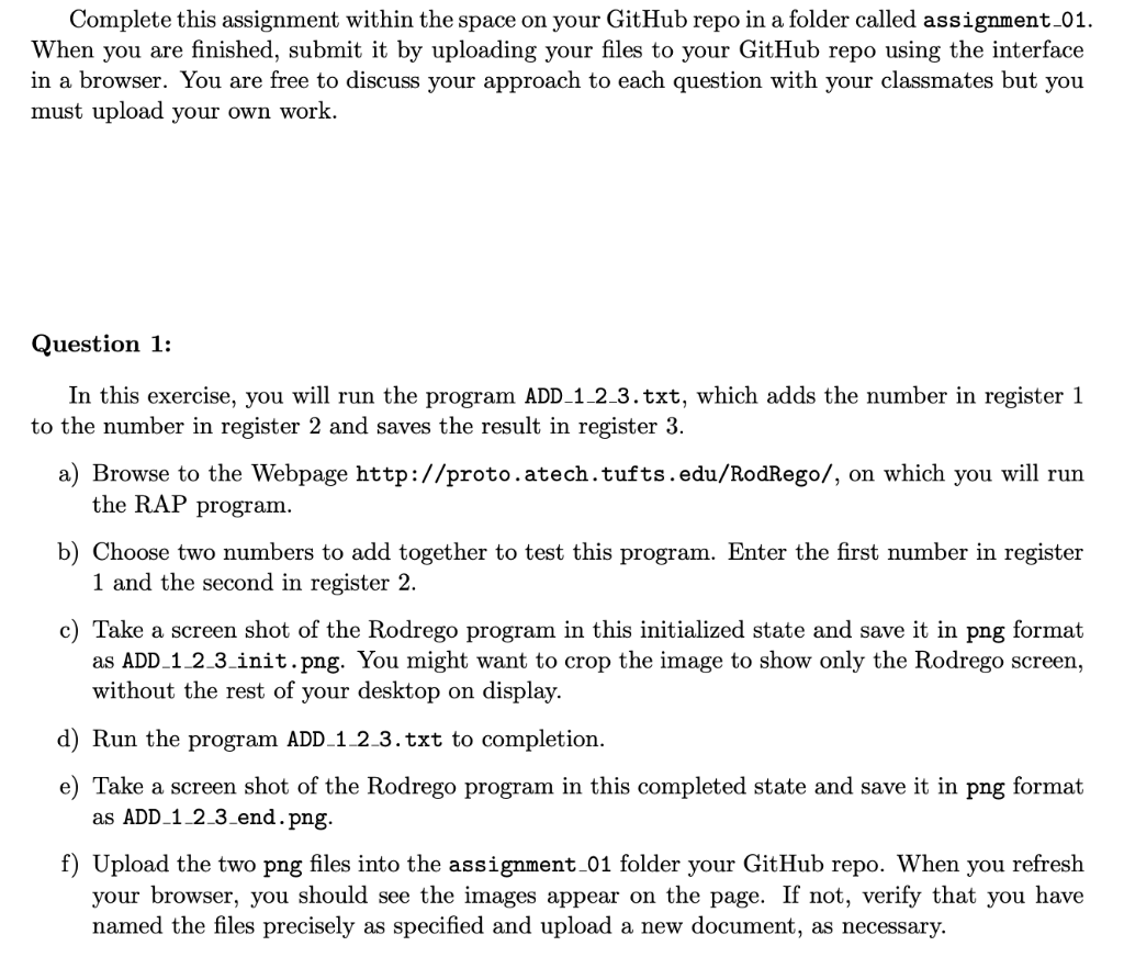 Complete this assignment within the space on your GitHub repo in