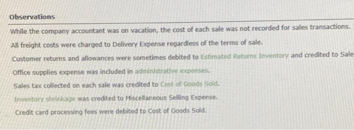 this assignment, you have been asked to review your knowledge of sales