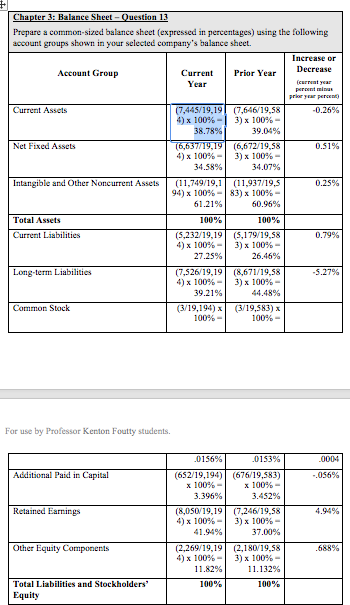 aren't adding to 100% for each column? How do I calculate the