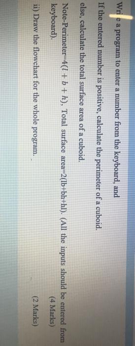  Wri e a program to enter a number from the keyboard,